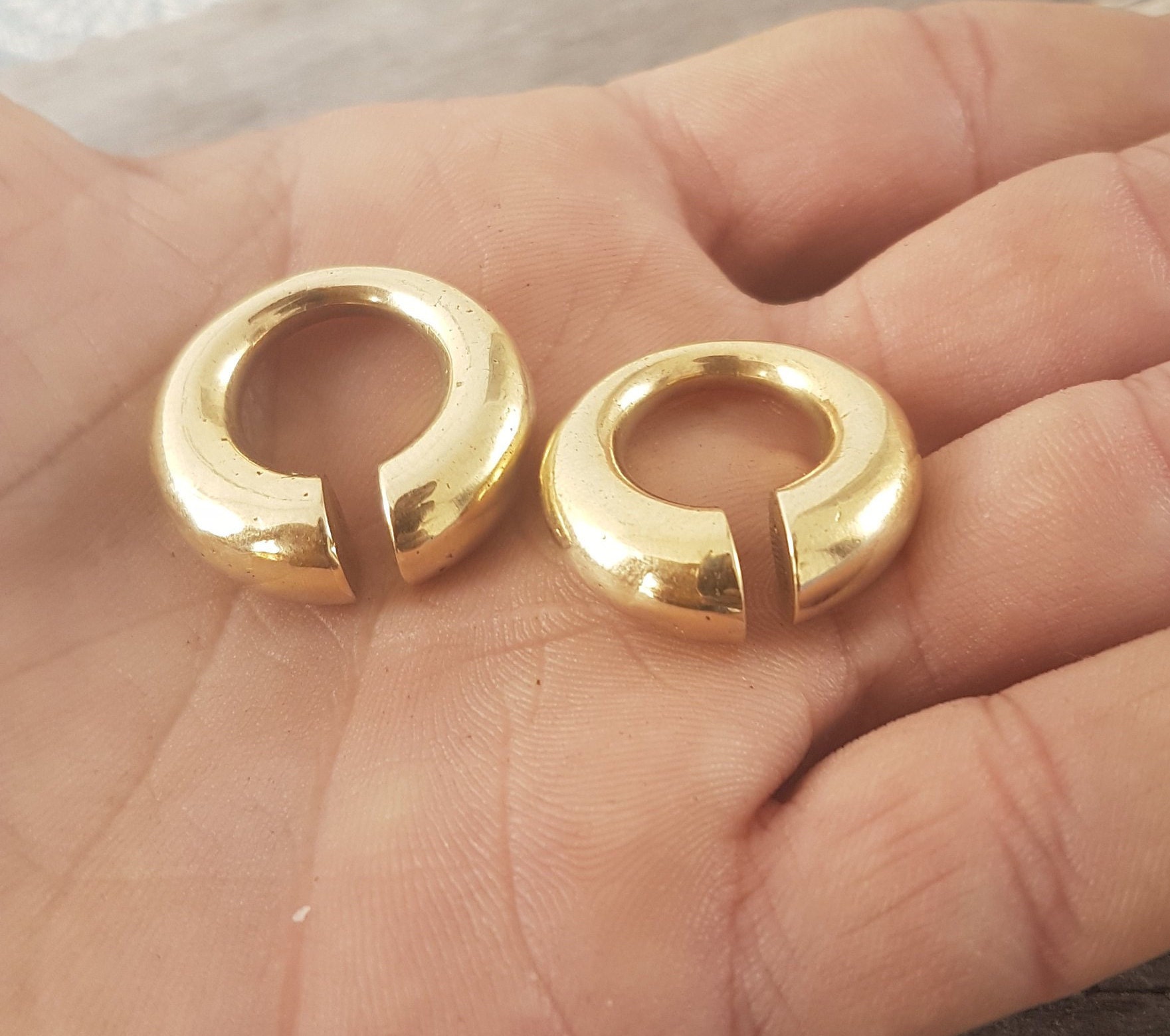 Ear weights plugs stretch ear weights gold ear weights Etsy
