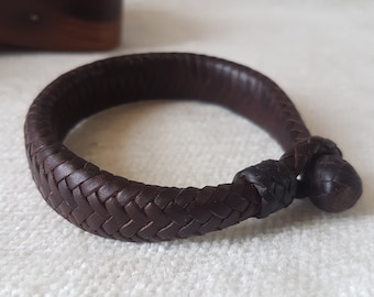 mens leather bracelet homme.braided leather bracelet viking Groomsmen bracelet for couples.golf gifts for men.dnd gift
