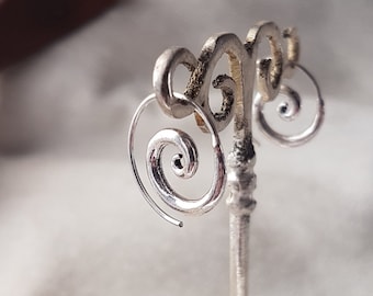 spiral hoop earrings dainty small hoop earrings minimal.silver earrings huggie hoop earrings tiny bali hoops.mom gift for women
