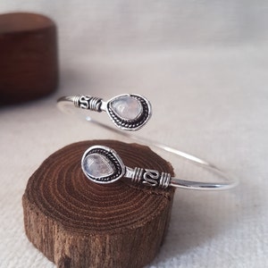 Moonstone bracelet adjustable bracelet birthstone bracelet gemstone bracelet silver moonstone jewelry bohemian.mom gift for women