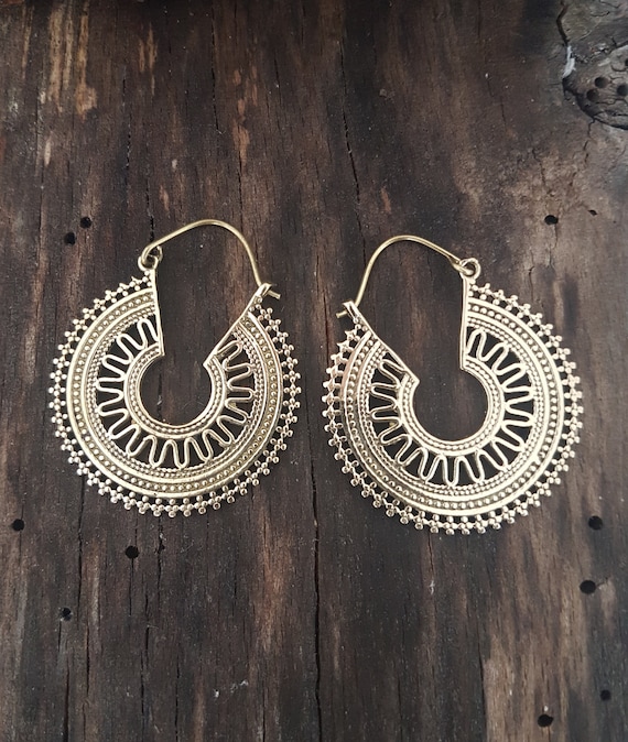 12 mm Creole Hoop Earrings So Chic Jewels 9k Yellow Gold
