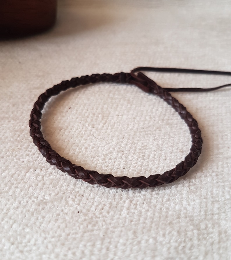 Mens Leather bracelet braided bracelet for couples adjustable dainty bracelet norse viking bracelet surfer sailor bracelet for women gift image 7