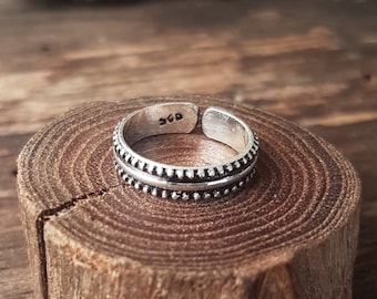 toe ring silver adjustable toe ring indian midi ring ethnic toe ring boho jewelry tribal toe ring foot jewelry.girlfriend gift for mom