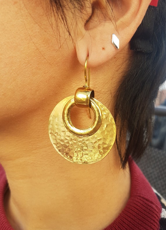 Gypsy Hoop Gold Earrings (Large) - Friday Lawrence