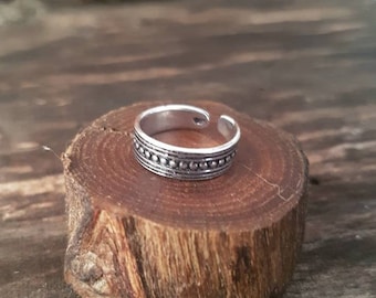 Fußring, silberner Zehenring, indianische Zehenringe, verstellbarer Zehenring, Midi-Sommer-Zehenring, Boho-Zehenring, Hippie-Manschette, Strandschmuck