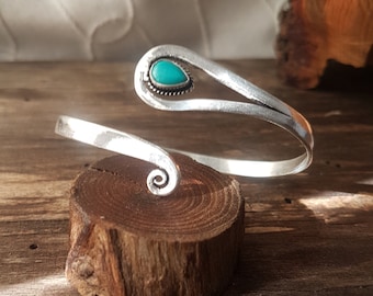 turkost armband silver turkost armband omlott boho armband keltiska smycken etniska armband bohemiska smycken zigenararmband druzy smycken