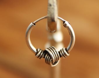 small silver hoop earrings tiny hoop earrings.huggie hoop earrings ethnic earrings dainty mini hoop earrings men.mini silver hoop Bali hoops