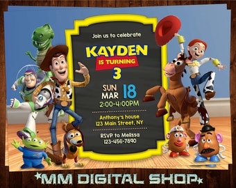 Toy Story Invitation, Toy Story Birthday