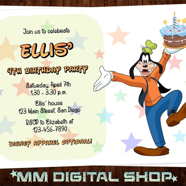 Goofy Birthday - Etsy