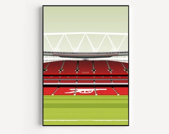 Emirates Arsenal Stadium Art Poster Photo Print