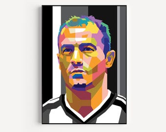 Alan Shearer Newcastle United Framed Portrait Art Poster Photo Print