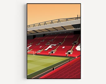 Anfield Liverpool Stadium Art Poster Photo Print