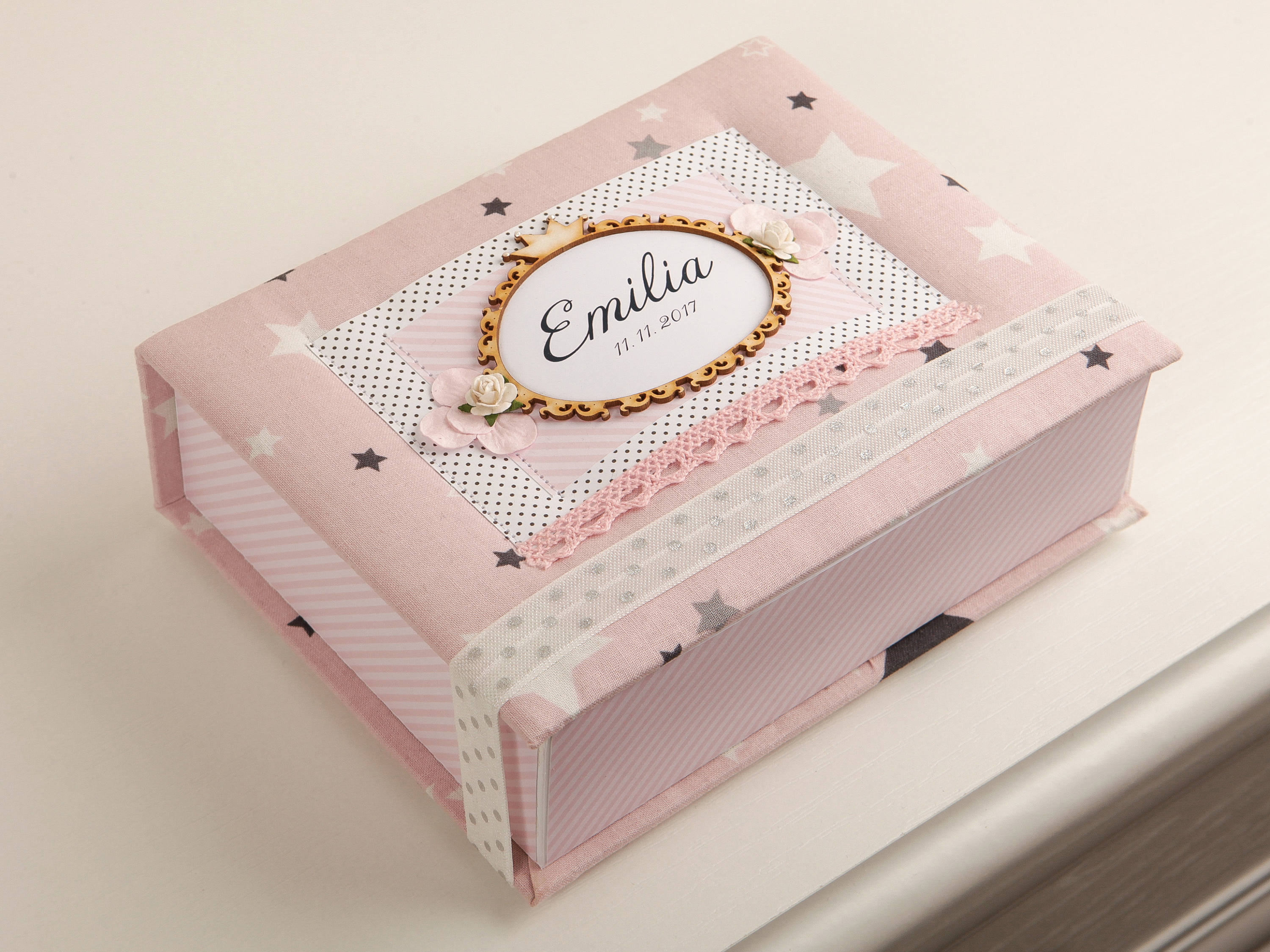 Personalized Baby Girl Keepsake Box Baby Memory Box Time Etsy