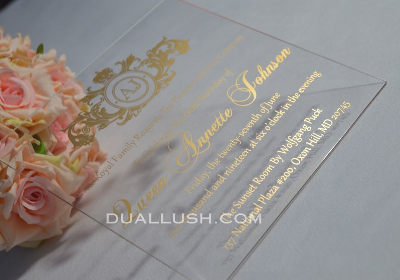 Acrylic Invitation Acrylic Wedding Invitation Box With Acrylic Etsy