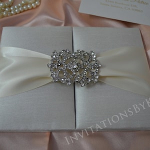 Luxurious Graduation Announcement Invitations - Silk Invitation Box for Weddings - Wedding Invitation Box