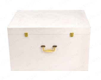 Lehenga Box, Suede Packaging Box for Bridal Wedding Gown, Lehenga Storage Box with Closure Locks, Packaging Box for Gifts & Storage