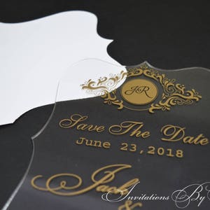 Acrylic Wedding Save the Date Invitation, Acrylic Save the Date Invites, Acrylic Invitation, Invitation Cards, Unique Wedding Save the Dates