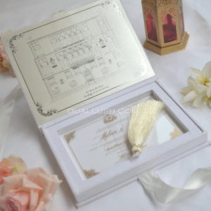 White Velvet Wedding Invitation Box - Invitation Box - Luxury Wedding Invitations - Suede Wedding Invitations - Custom Wedding Logo Monogram