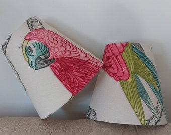Pink Parrot Candle Clip  Lampshade for Wall Lights