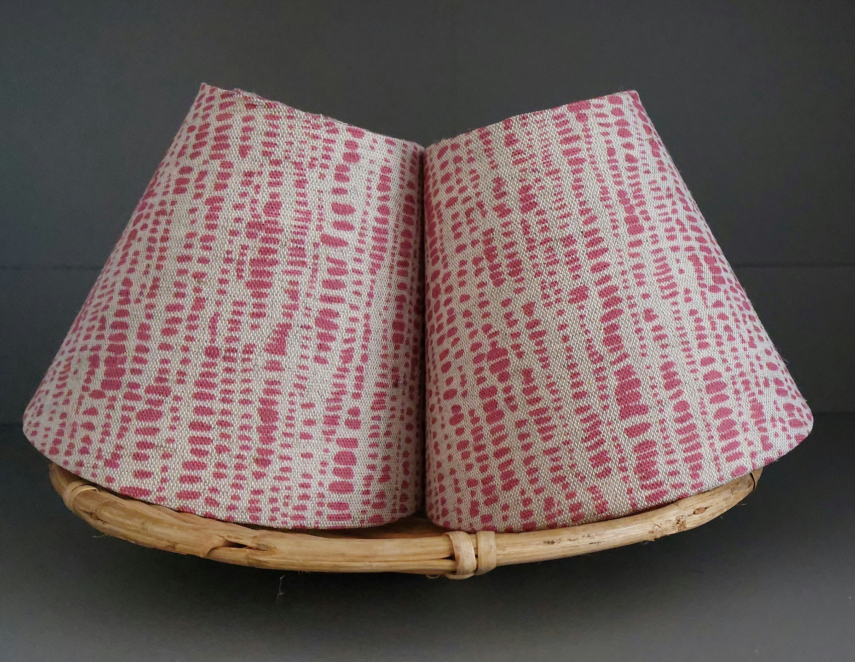 Red Ikat Candle Clip on Lampshade Wall Light / Chandelier Shade Handmade -  Etsy, image size:3000x2325