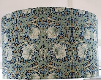 William Morris Blue Pimpernel  Lampshade Drum