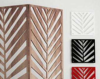 Palm LEAF SCREEN PANEL - cnc template cutting file, room divider, wall panel, plasma cut, privacy screen, home design