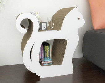 CAT BOOKCASE - template cutting file - Sliced 3d Model Cat Litter Box Cover, Cat House, Cat Litter Box Cabinet, Bookshelf, Bookshelves