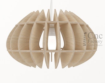 Tokyo Pendant Light Template - Parametric DIY Wooden Lamp Design for CNC & Laser Cutting