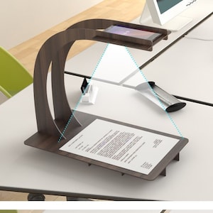 PHONE SCANNER STAND - Laser cutting template plans -  wooden iphone scanner stand - cell phone - cutting file cnc - smartphone stand