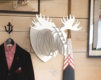Faux Moose Head Template: Laser Cut Wall Art (Digital Download)