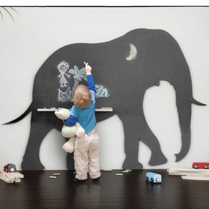ELEPHANT BLACKBOARD SILHOUETTE - cnc template cutting file - Board for children - Blackboard For Drawing- School Baby Games