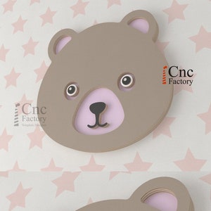 BEAR HEAD - Head Wall Decoration - Most Popular Item - Laser Cutting File - Dxf Pdf Svg - Safari