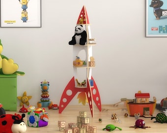 Rocket Shelf Template: Laser & CNC Router Cutting Plans (Digital Download)