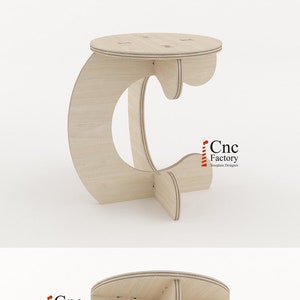 MONKEY STOOL - Unconventional Stool Design for Laser machine - Laser Cutting Vector Files to Download - Cafe Restaurant Furniture