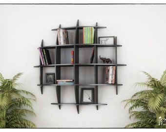 eye bookcase cnc plans template cutting file sliced 3d model floating shelves hanging bookshelf bookshelves wall shelf living room - Hanging Bookshelves eye bookcase cnc plans template cutting file sliced 3d model floating shelves hanging bookshelf bookshelves wall shelf living room - Hanging Bookshelves