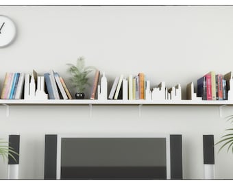 city silhouette shelf laser cnc plans template cutting file floating shelves hanging bookshelf bookshelves wall shelf living room - Hanging Bookshelves city silhouette shelf laser cnc plans template cutting file floating shelves hanging bookshelf bookshelves wall shelf living room - Hanging Bookshelves