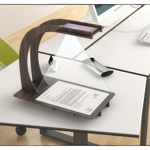 TELEFOONSCANNERSTAND - lasersnijsjabloonplannen - houten iPhone-scannerstandaard - mobiele telefoon - cnc-snijbestand - smartphonestandaard