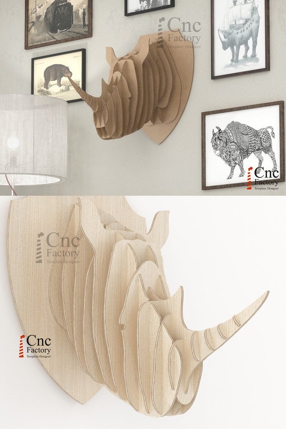 RHINO HEAD Hanging Wall Art DIY Cardboard Head - Etsy UK RHINO HEAD Hanging Wall Art DIY Cardboard Head - Etsy UK
