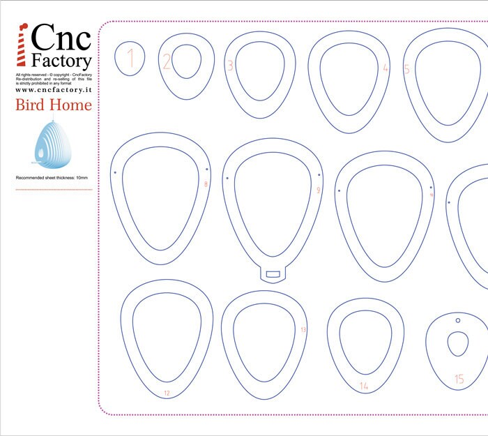 Birdhouse Template - Outdoor DIY Bluebird Nesting Box Plans for Laser ...
