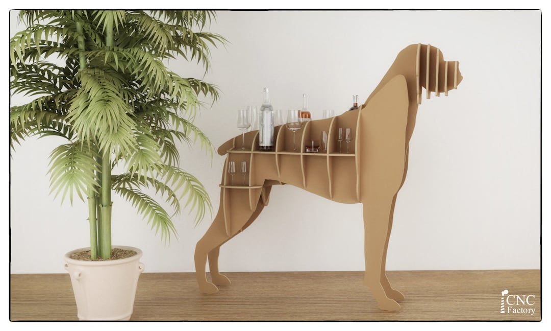 Dog Shelf CNC Plans: 3D Puzzle Laser Cut File - Etsy