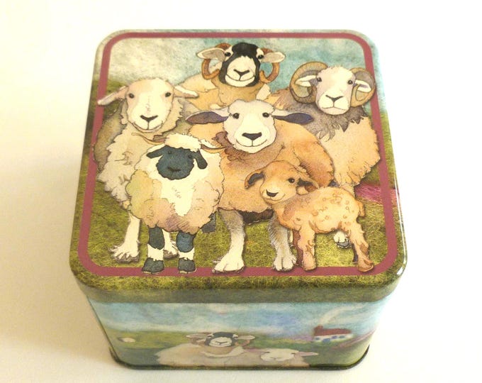 Square Storage Tin, by Emma Ball, various designs
