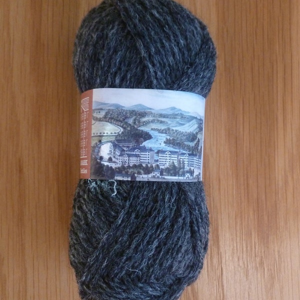New Lanark Mills DK Wool, 50g, pure wool, tweed, spun in Scotland, 120 m, worsted, organic, great for hats, grey, blue, black, pink