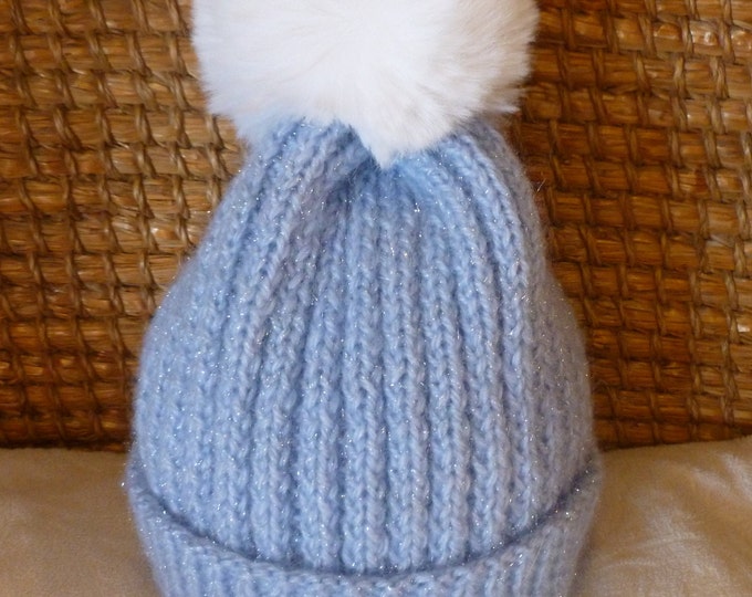 The Stornoway Sparkle, knitting pattern, Aran hat, PDF, downloadable, sparkly, lightweight, Sirdar Soiree, Wee Window Designs, Scotland