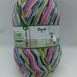 Opal Sock Yarn, 100g, choice of colours, made in Germany, 425 m, 75 % wool, superwash at 40, colourful, warm, Opal, 4 ply, fingering, shawls