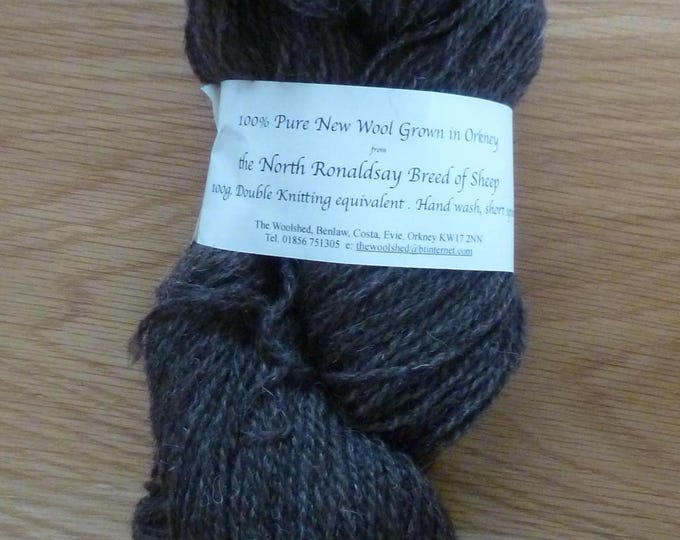 North Ronaldsay Wool, DK, 100g, Grey, Oatmeal or Brown, pure wool