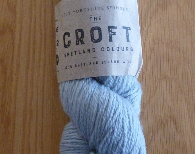 The Croft ARAN, 100g, pure wool, West Yorkshire Spinners, pure Shetland Island wool, 166m, 182 yds, Ecru, grey, lovely Aran yarn, Scotland