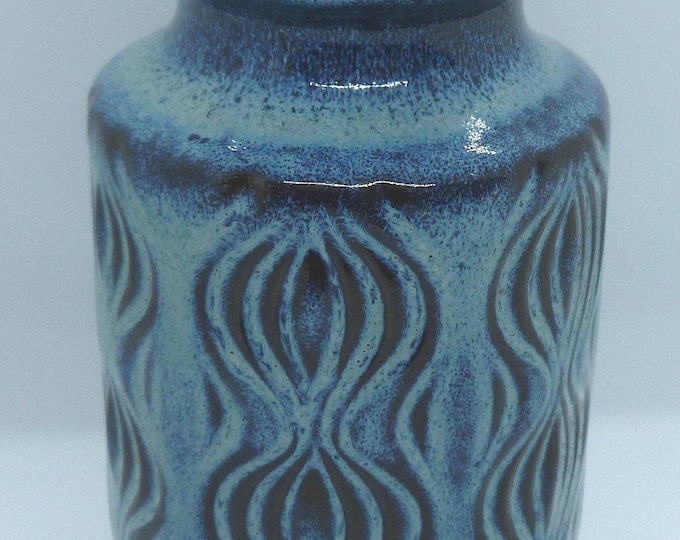 Beautiful Blue Vintage Vase, 1960's, rare
