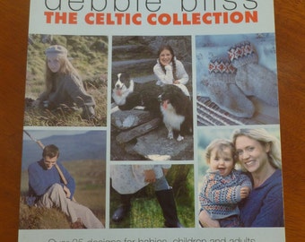The Celtic Collection by Debbie Bliss, knitting book, over 25 designs, 2000, UK
