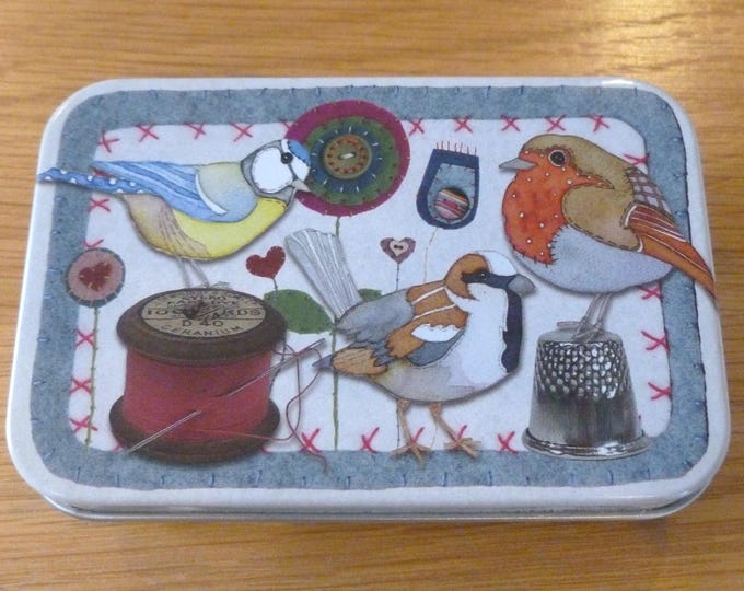 Storage Tins by Emma Ball, small hinged, various designs