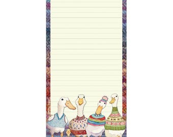 Magnetic Notepad, shopping pad by Emma Ball, choice of designs, 50 sheets, UK